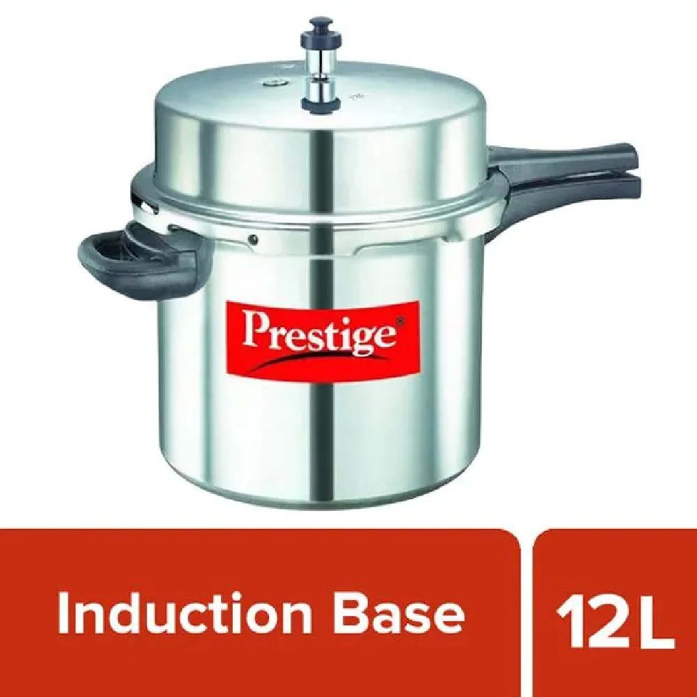 Prestige Popular Aluminium Outer Lid Pressure Cooker - Induction Base, 12 L-1.webp